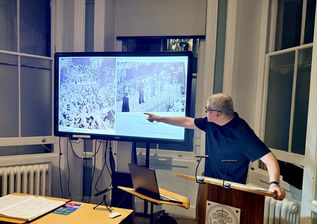 David Temple gives talk on Elgar