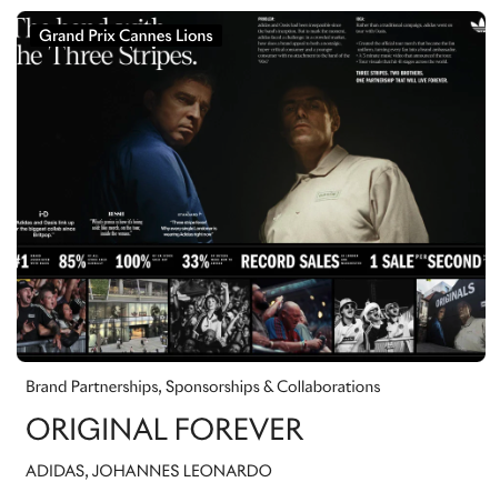 Adidas x Oasis: Original Forever