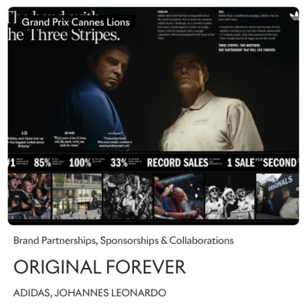 Adidas x Oasis: Original Forever